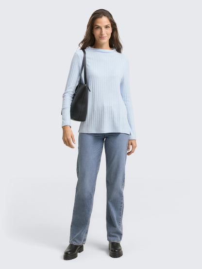 Tom Tailor_0_Cosy Long-Sleeved Shirt with Stand-Up Collar_1048934_34910_01