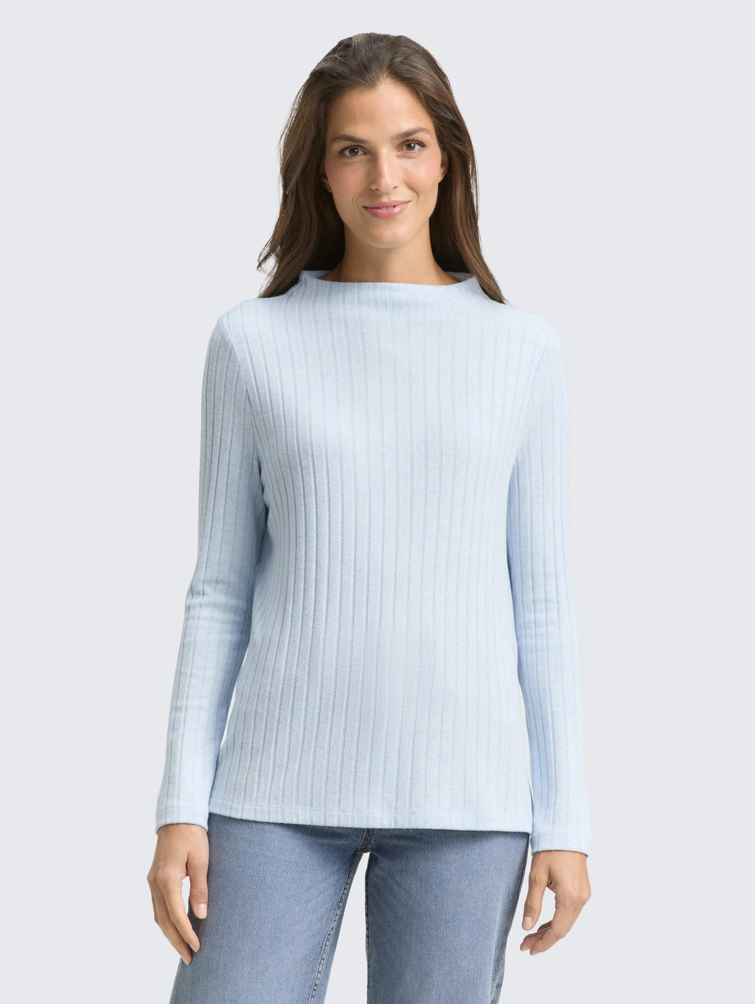 Tom Tailor_0_Cosy Long-Sleeved Shirt with Stand-Up Collar_1048934_34910_02