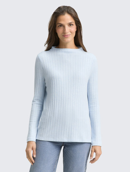 Tom Tailor_0_Cosy Long-Sleeved Shirt with Stand-Up Collar_1048934_34910_02