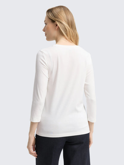 Tom Tailor_0_Slim Fit Long-Sleeved Shirt with Glitter Logo_1048941_10315_03