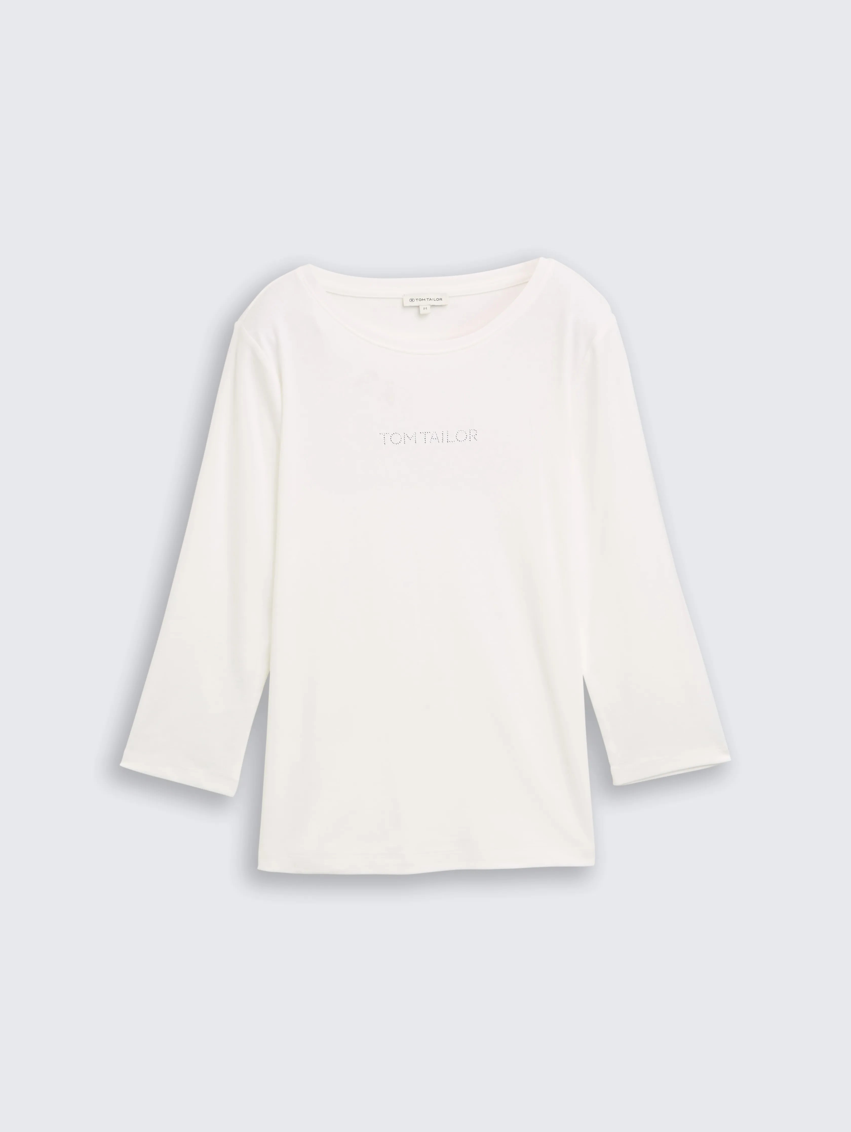 Tom Tailor_0_Slim Fit Long-Sleeved Shirt with Glitter Logo_1048941_10315_04