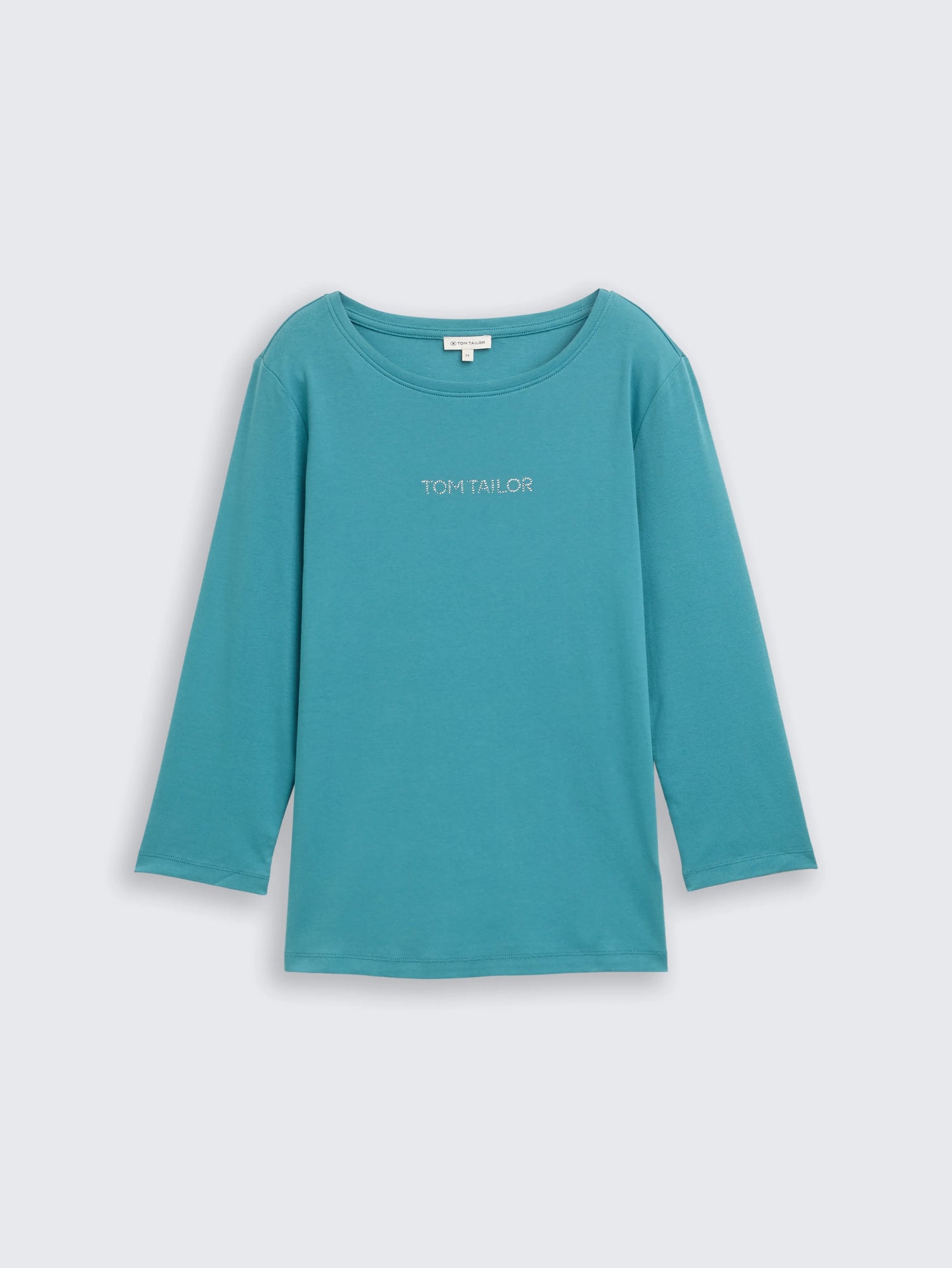 Tom Tailor_0_Slim Fit Long-Sleeved Shirt with Glitter Logo_1048941_31666_04