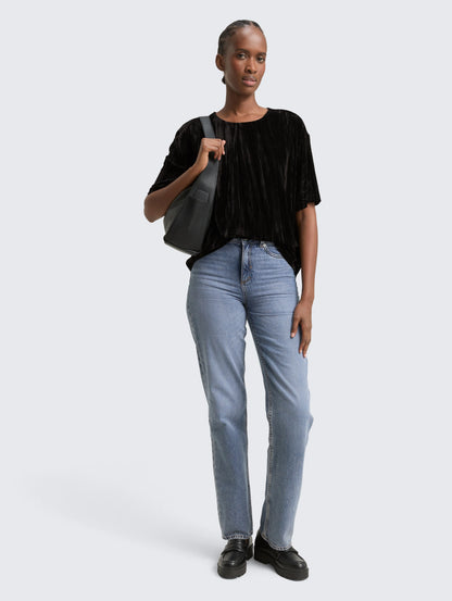 Tom Tailor_Gray_Loose Fit Velvet T-Shirt_1048977_14482_01