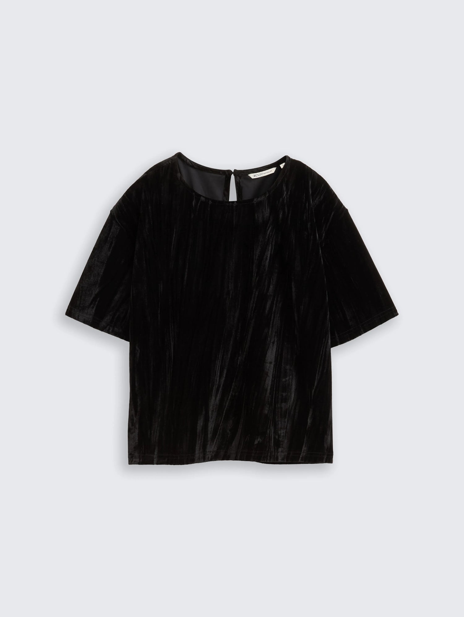 Tom Tailor_Gray_Loose Fit Velvet T-Shirt_1048977_14482_04