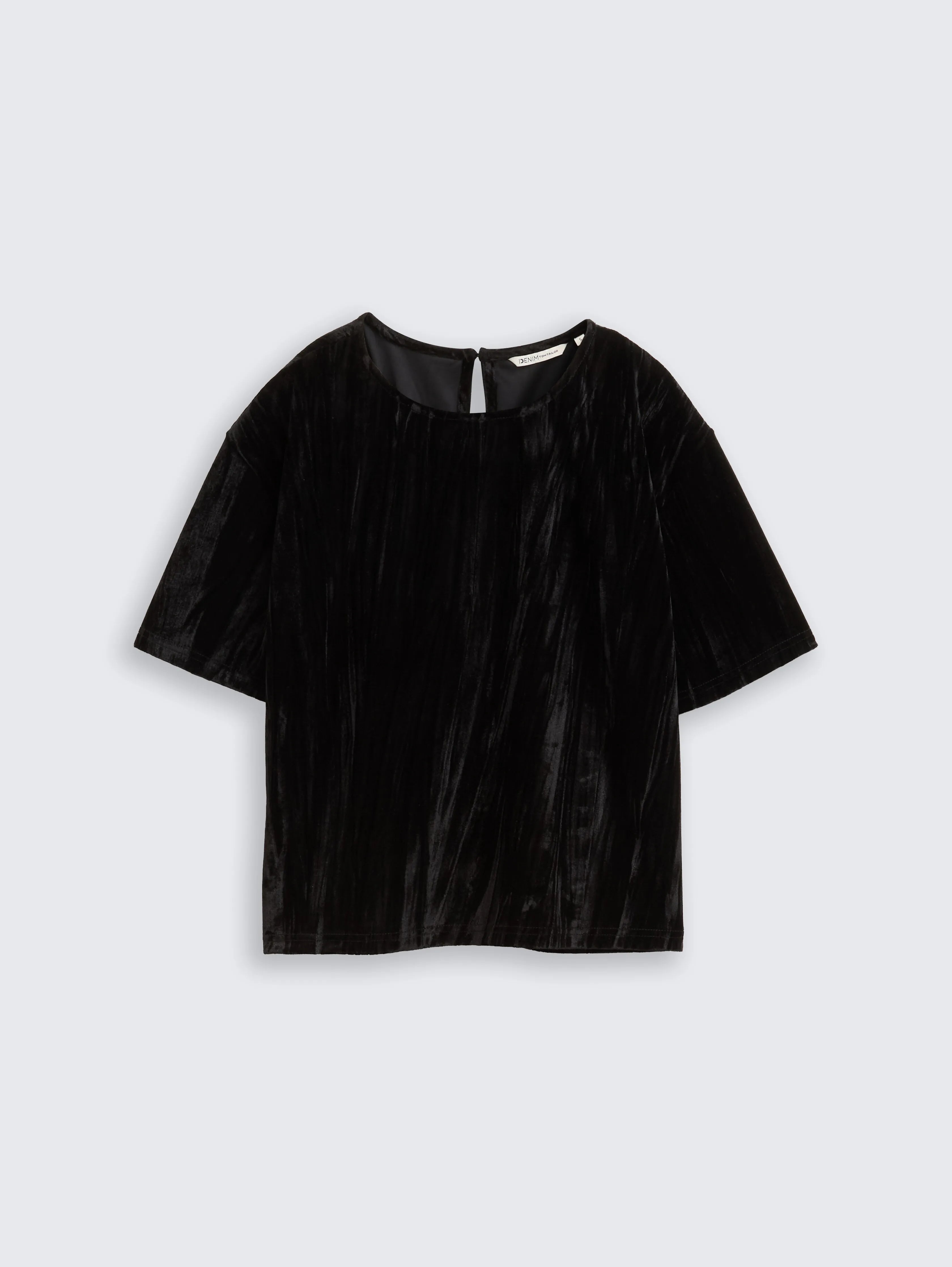 Tom Tailor_Gray_Loose Fit Velvet T-Shirt_1048977_14482_04