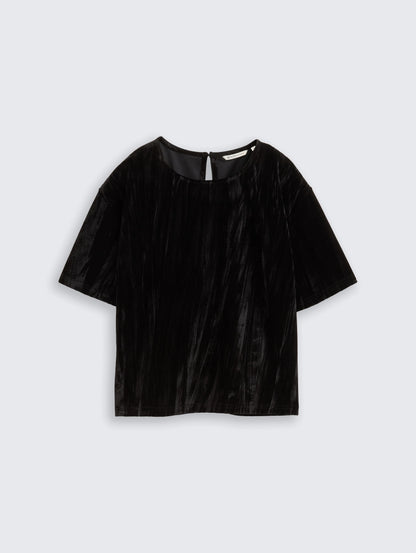 Tom Tailor_Gray_Loose Fit Velvet T-Shirt_1048977_14482_04