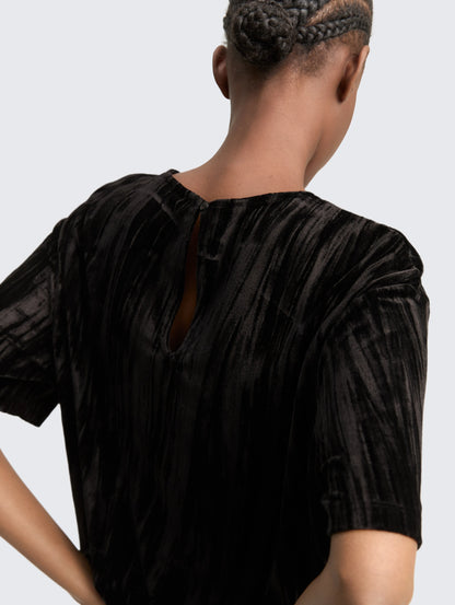 Tom Tailor_Gray_Loose Fit Velvet T-Shirt_1048977_14482_05