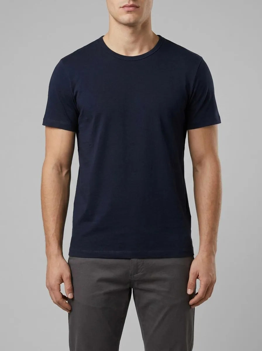 Denim Tom Tailor Sky Captain Blue Men Slim Fit Cotton T-Shirt SKU: 1048995_10668 Image 00
