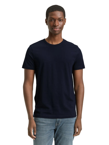 Denim Tom Tailor Sky Captain Blue Men Slim Fit Cotton T-Shirt SKU: 1048995_10668 Image 03