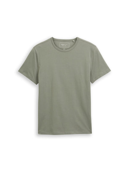 Denim Tom Tailor Dusty Mid Olive Men Slim Fit Cotton T-Shirt SKU: 1048995_15594 Image 06