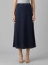Tom Tailor Sky Captain Blue Women High-Waisted Satin Midi Skirt SKU: 1049008_10668 Image 00
