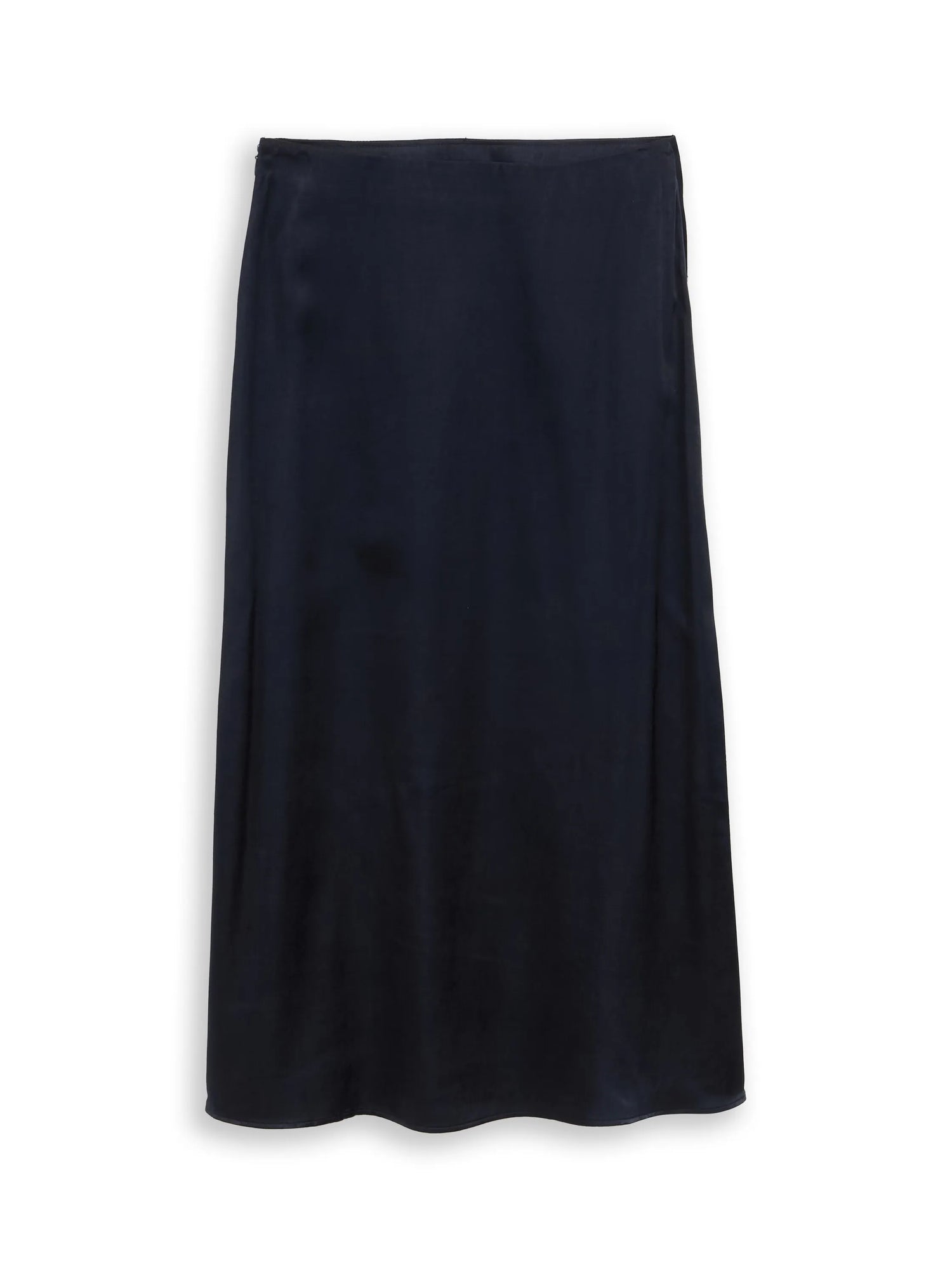 Tom Tailor Sky Captain Blue Women High-Waisted Satin Midi Skirt SKU: 1049008_10668 Image 01