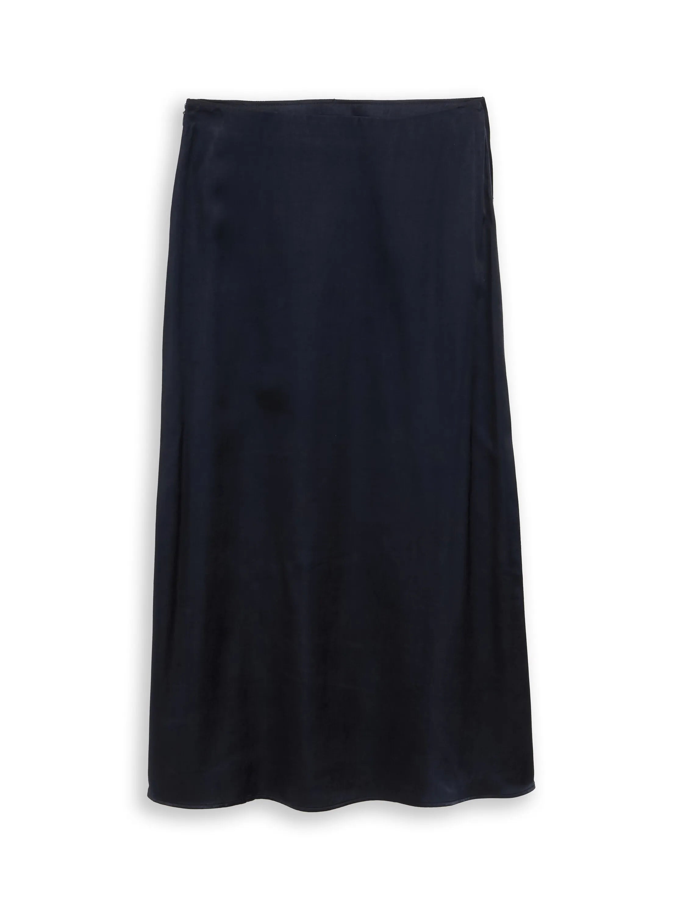 Tom Tailor Sky Captain Blue Women High-Waisted Satin Midi Skirt SKU: 1049008_10668 Image 01
