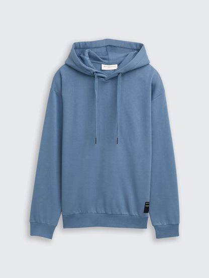 Tom Tailor_Blue_Hoodie Sweatshirt with Logo Badge_1049017_28969_04