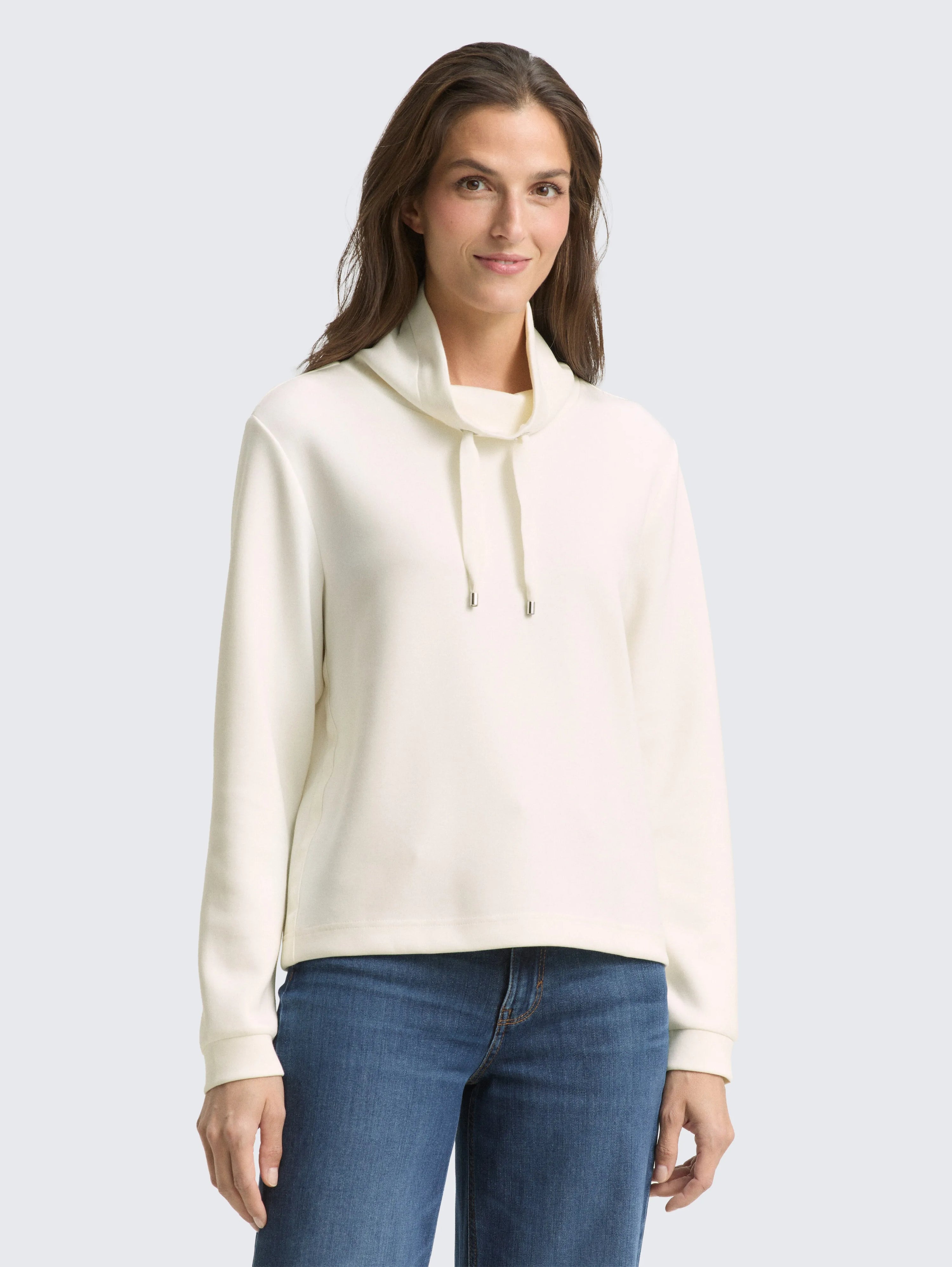 Tom Tailor_Brown_Scuba Sweatshirt with Stand-Up Collar_1049025_10315_02