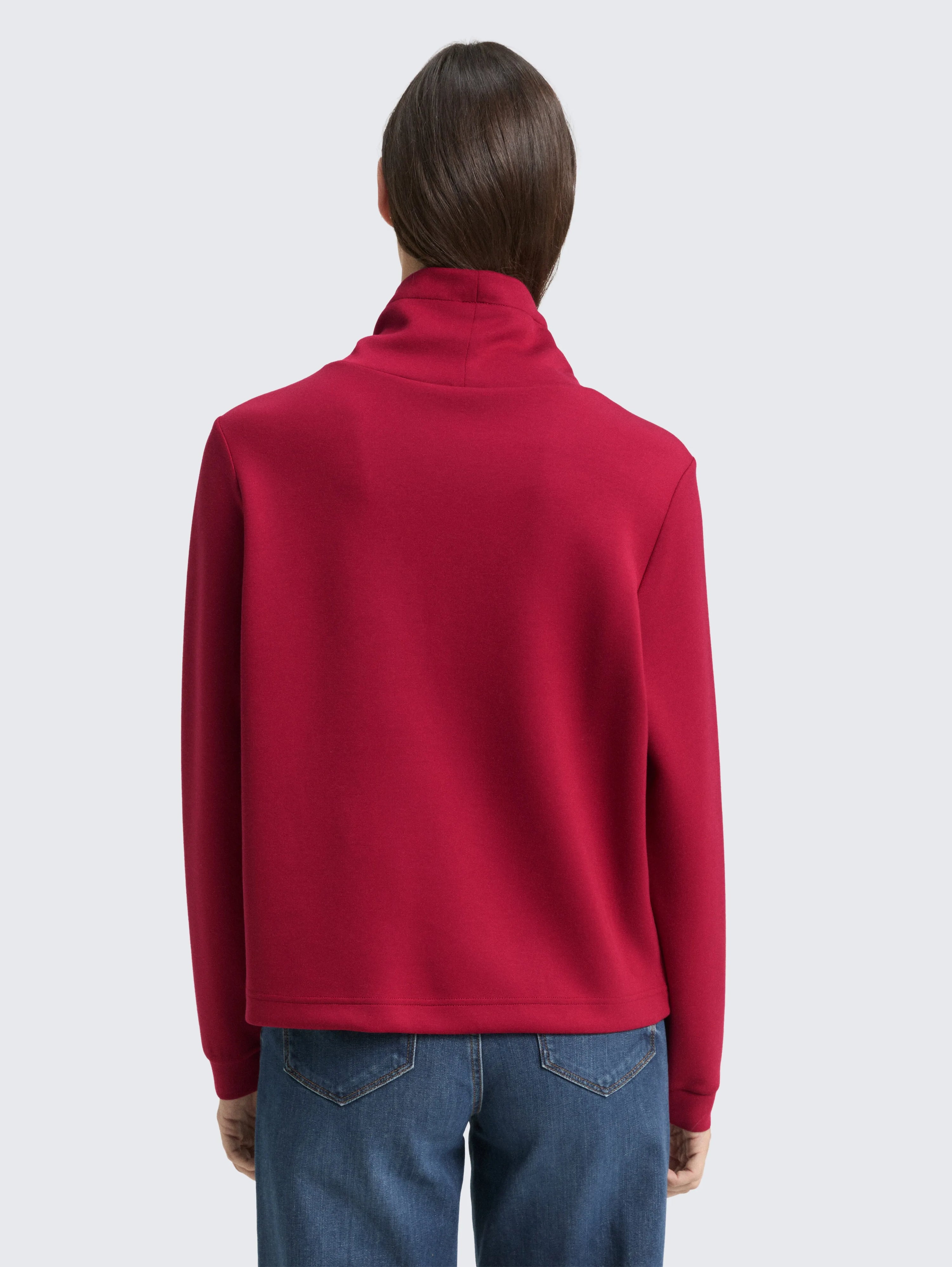 Tom Tailor_Brown_Scuba Sweatshirt with Stand-Up Collar_1049025_10361_03