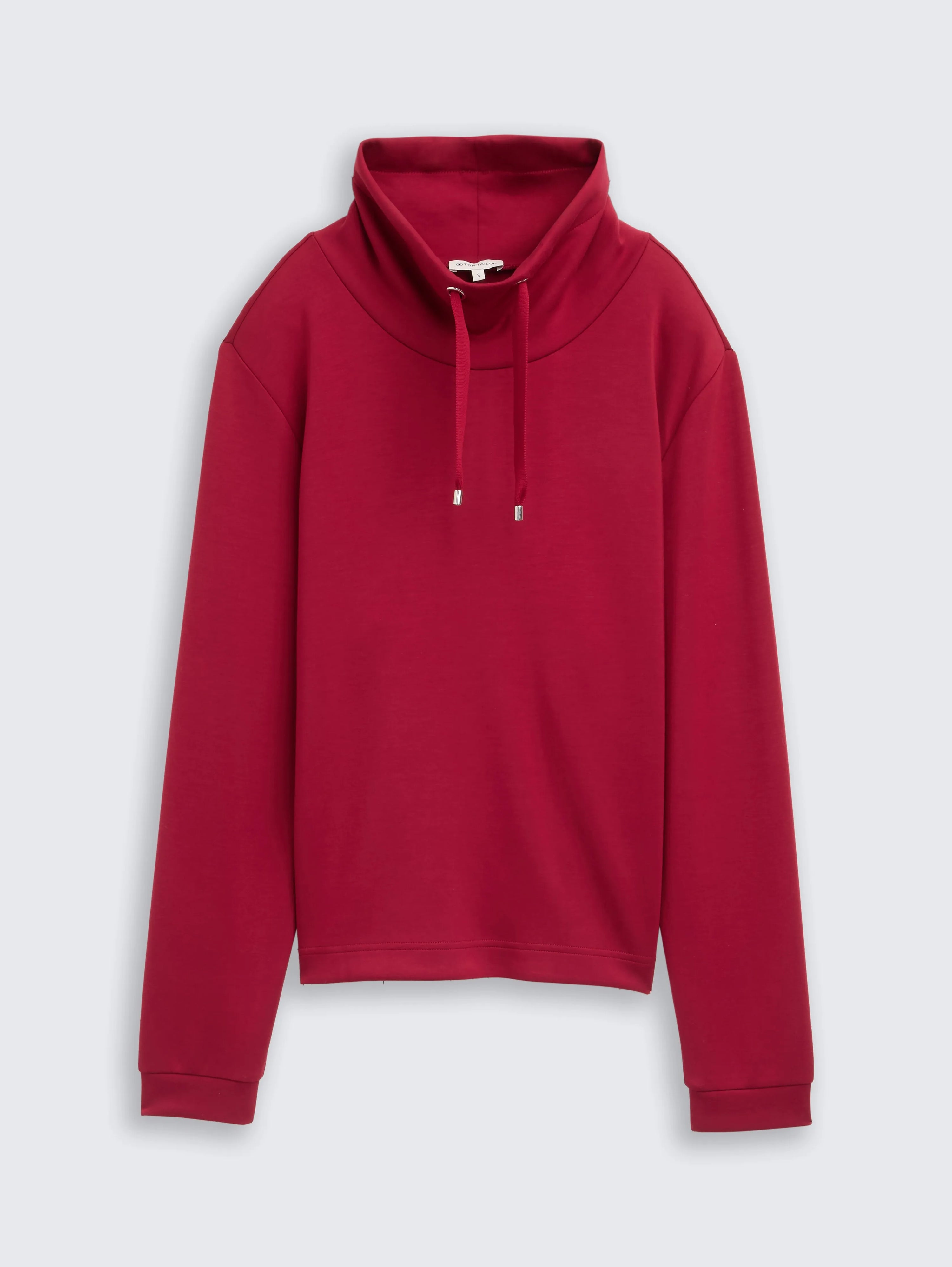Tom Tailor_Brown_Scuba Sweatshirt with Stand-Up Collar_1049025_10361_04