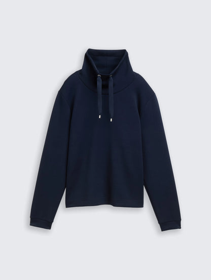 Tom Tailor_Brown_Scuba Sweatshirt with Stand-Up Collar_1049025_10668_04