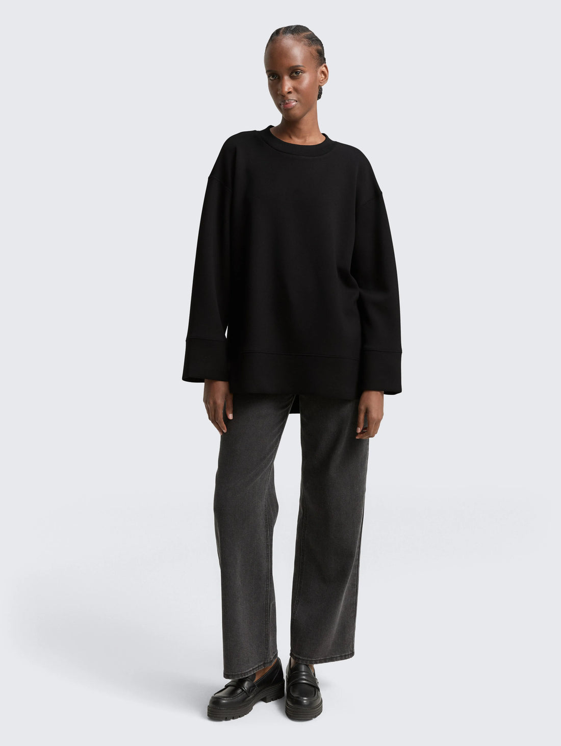 Tom Tailor_Gray_Oversized Scuba Sweatshirt_1049046_14482_01