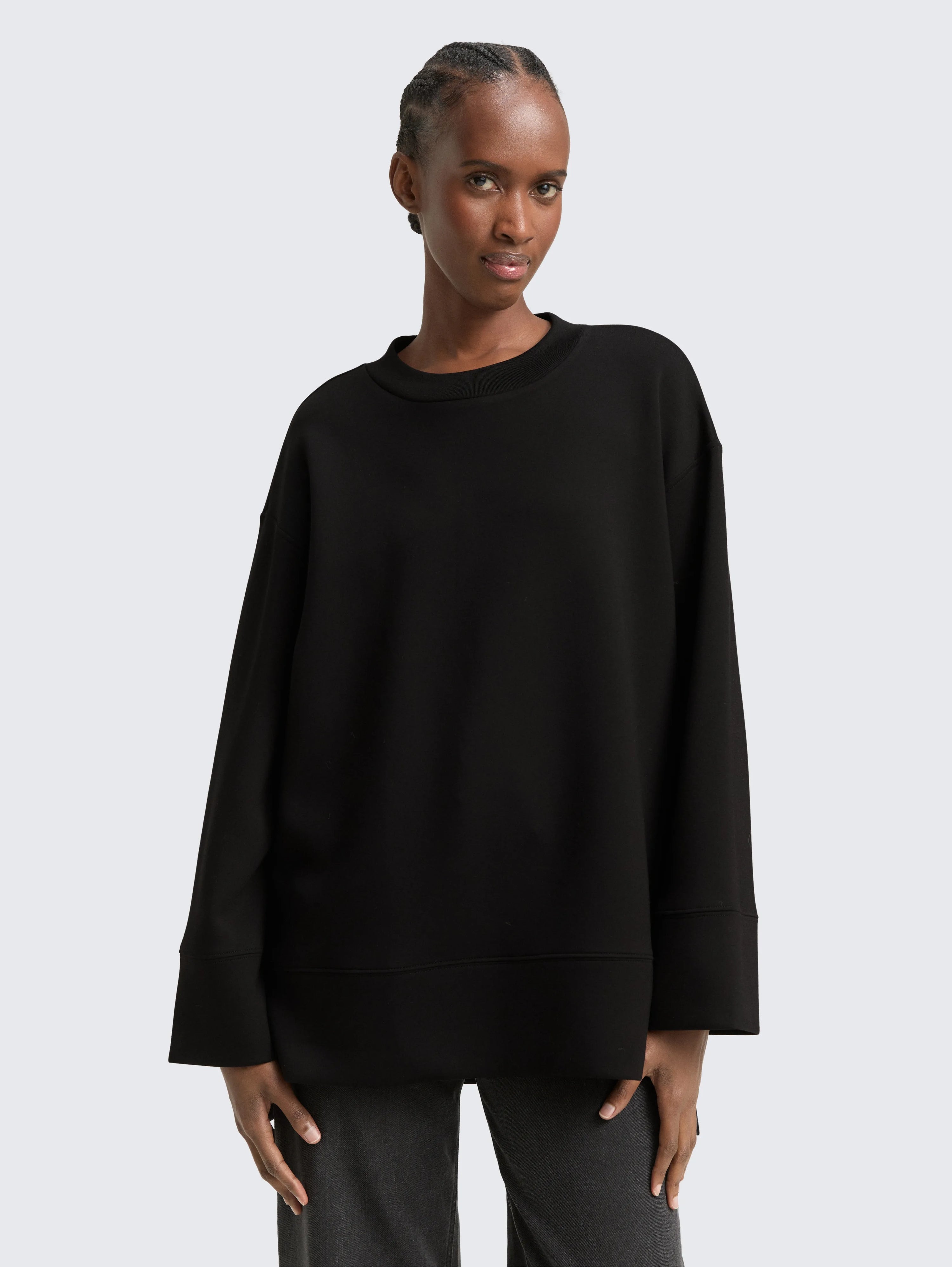 Tom Tailor_Gray_Oversized Scuba Sweatshirt_1049046_14482_02