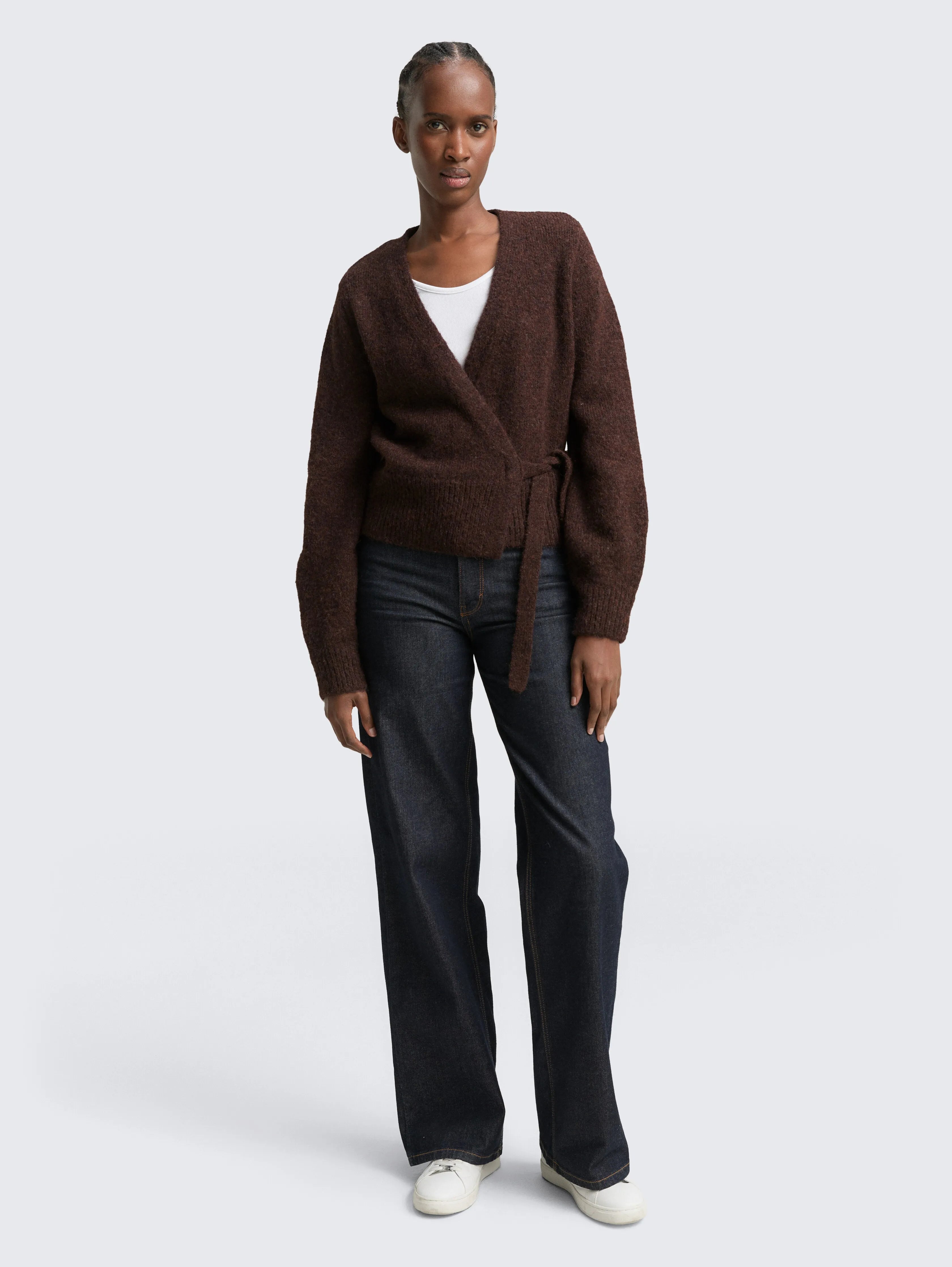 Tom Tailor_Brown_Relaxed Fit Wrap Cardigan_1049070_38864_01