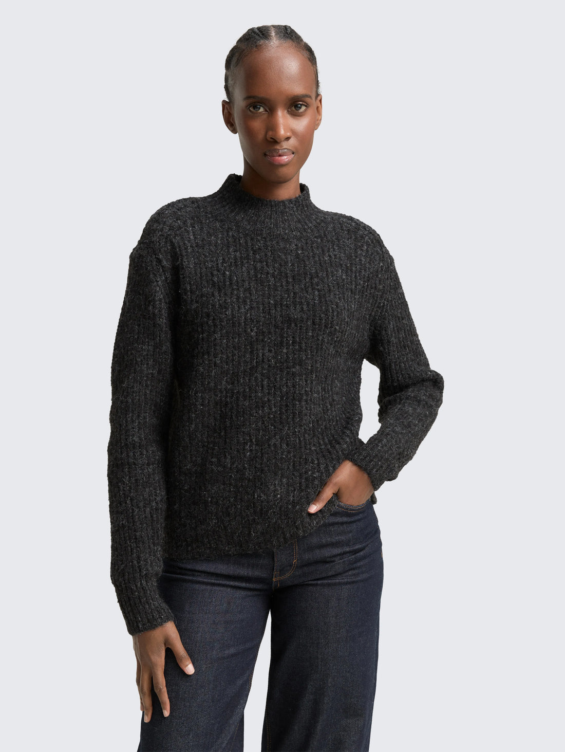 Tom Tailor_White_Relaxed Fit Knitted Jumper with Stand-Up Collar_1049071_10522_02