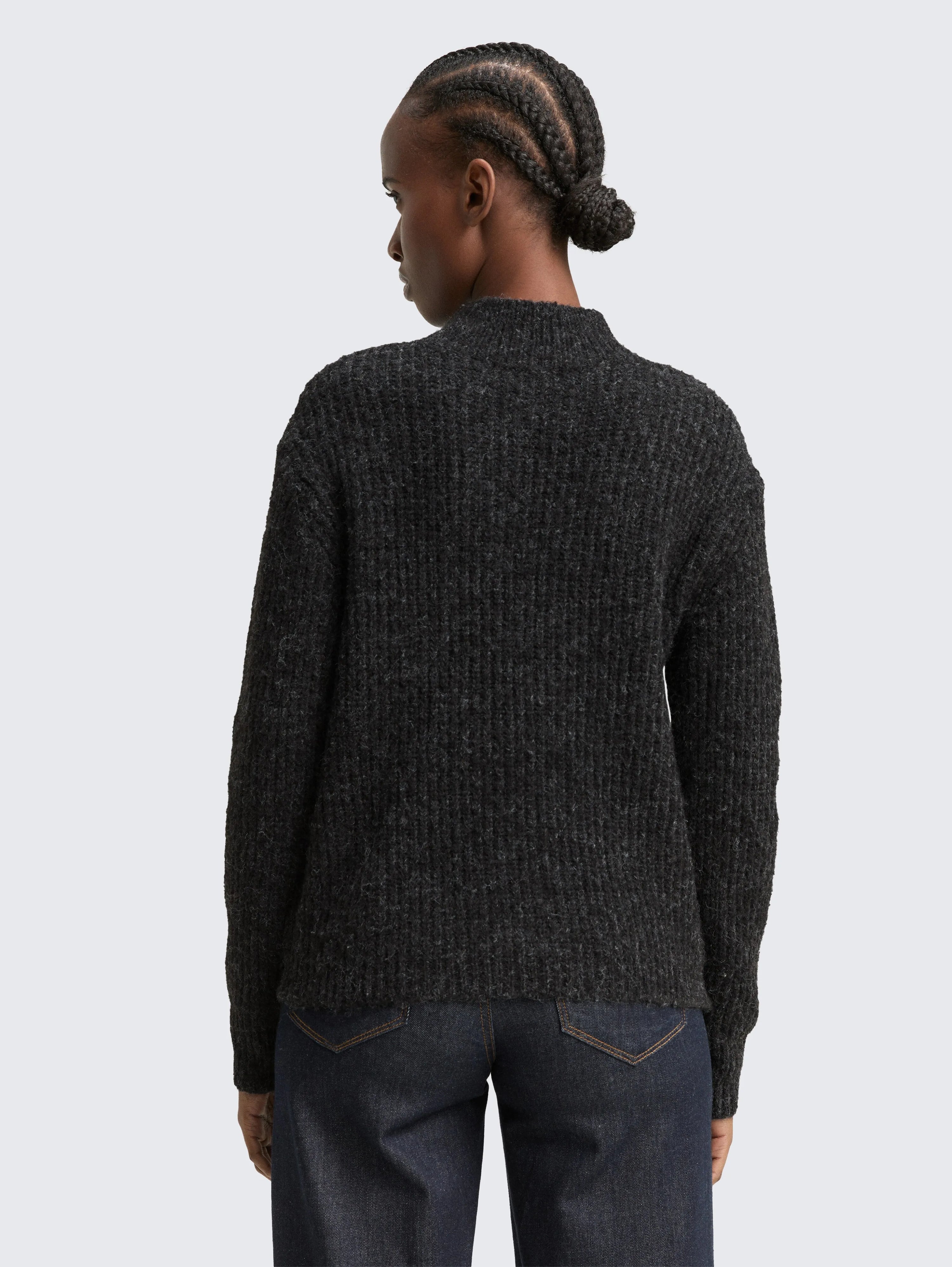 Tom Tailor_White_Relaxed Fit Knitted Jumper with Stand-Up Collar_1049071_10522_03