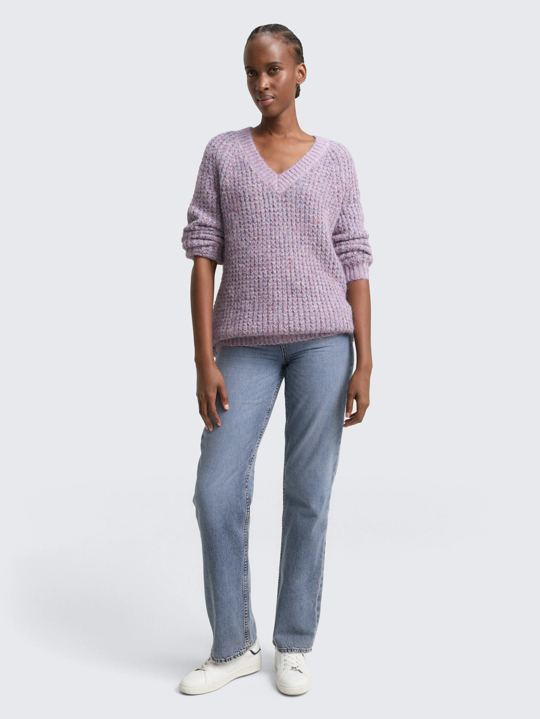 Tom Tailor_Gray_Long-Style Knitted Jumper with Wool Content_1049073_39301_01
