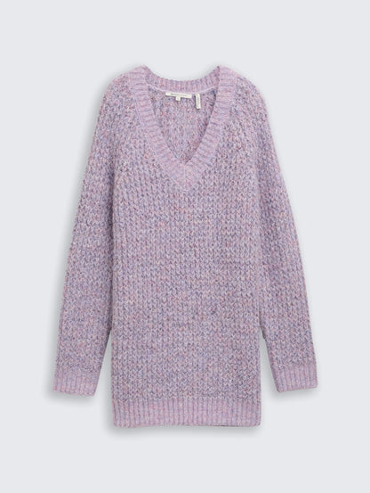 Tom Tailor_Gray_Long-Style Knitted Jumper with Wool Content_1049073_39301_04