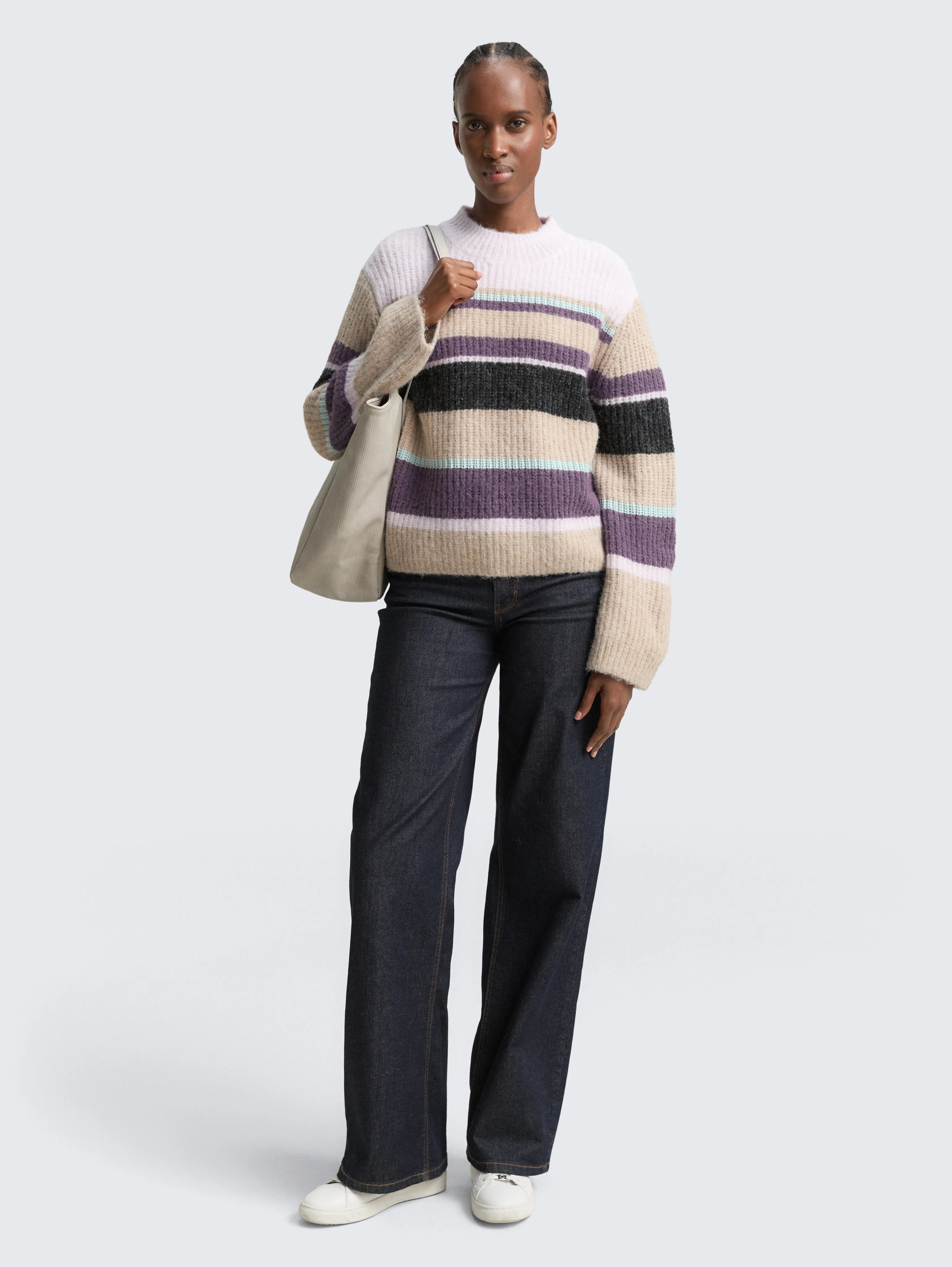 Tom Tailor_Multi-Color_Relaxed Fit Knitted Jumper with Striped Pattern_1049075_39164_01