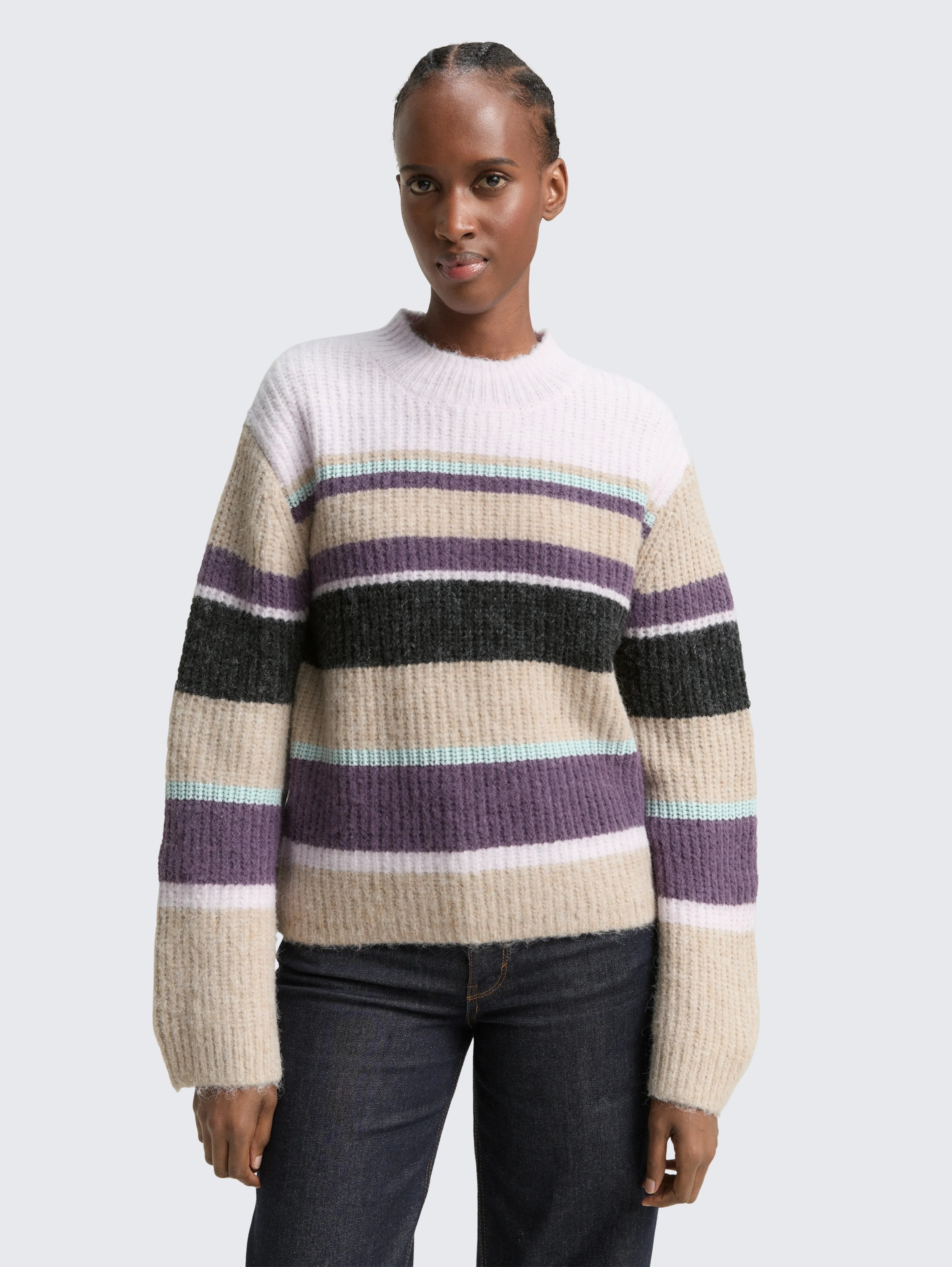 Tom Tailor_Multi-Color_Relaxed Fit Knitted Jumper with Striped Pattern_1049075_39164_02