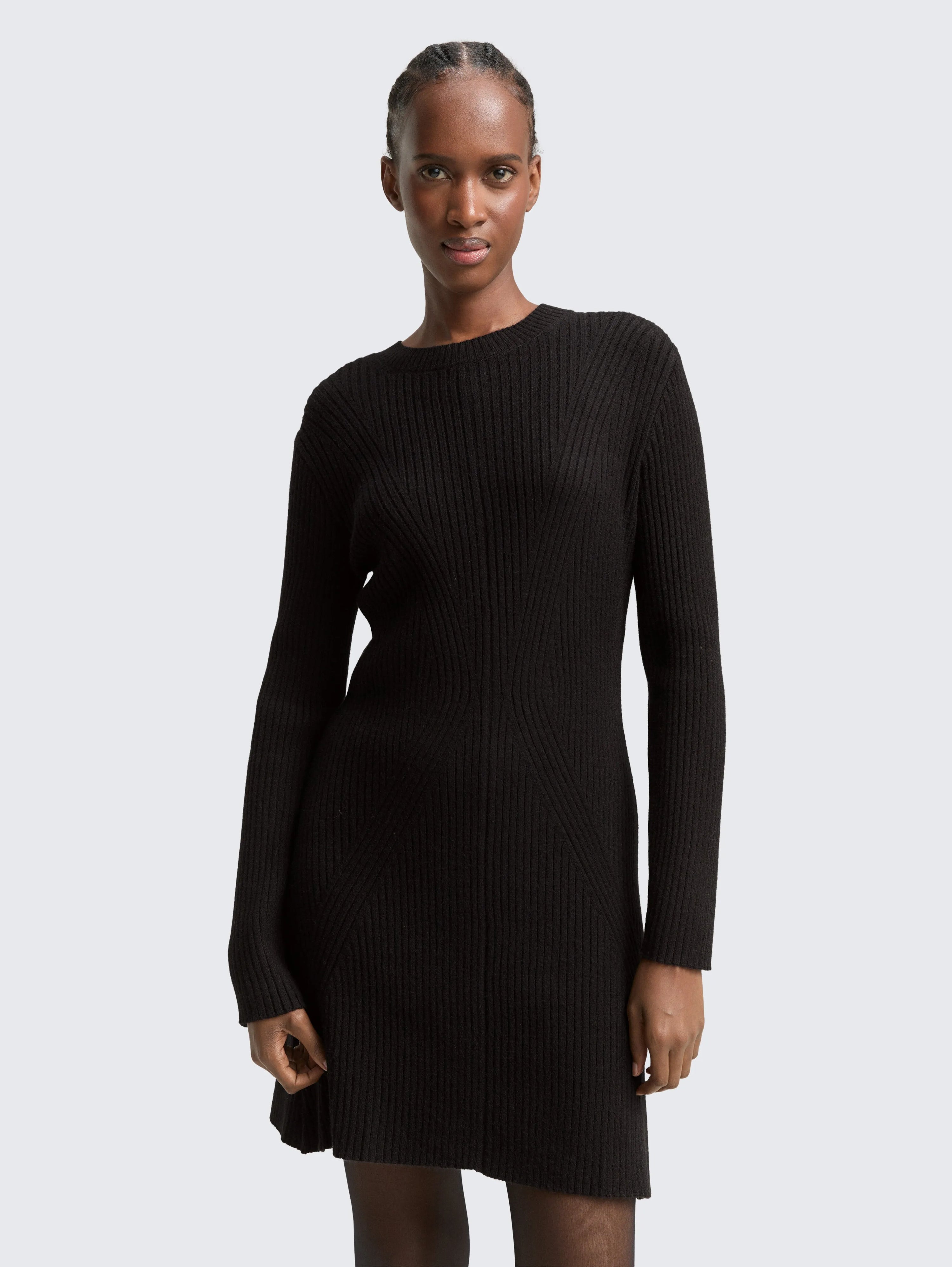 Tom Tailor_0_Fitted Mini Dress in Ribbed Knit_1049078_14482_02