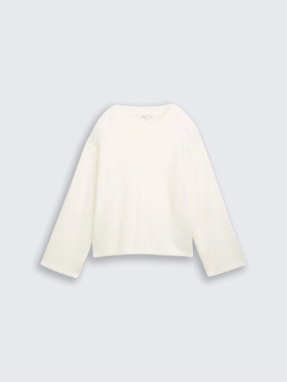 Tom Tailor_Red_Knitted Jumper Made From Feather Yarn_1049083_10332_04