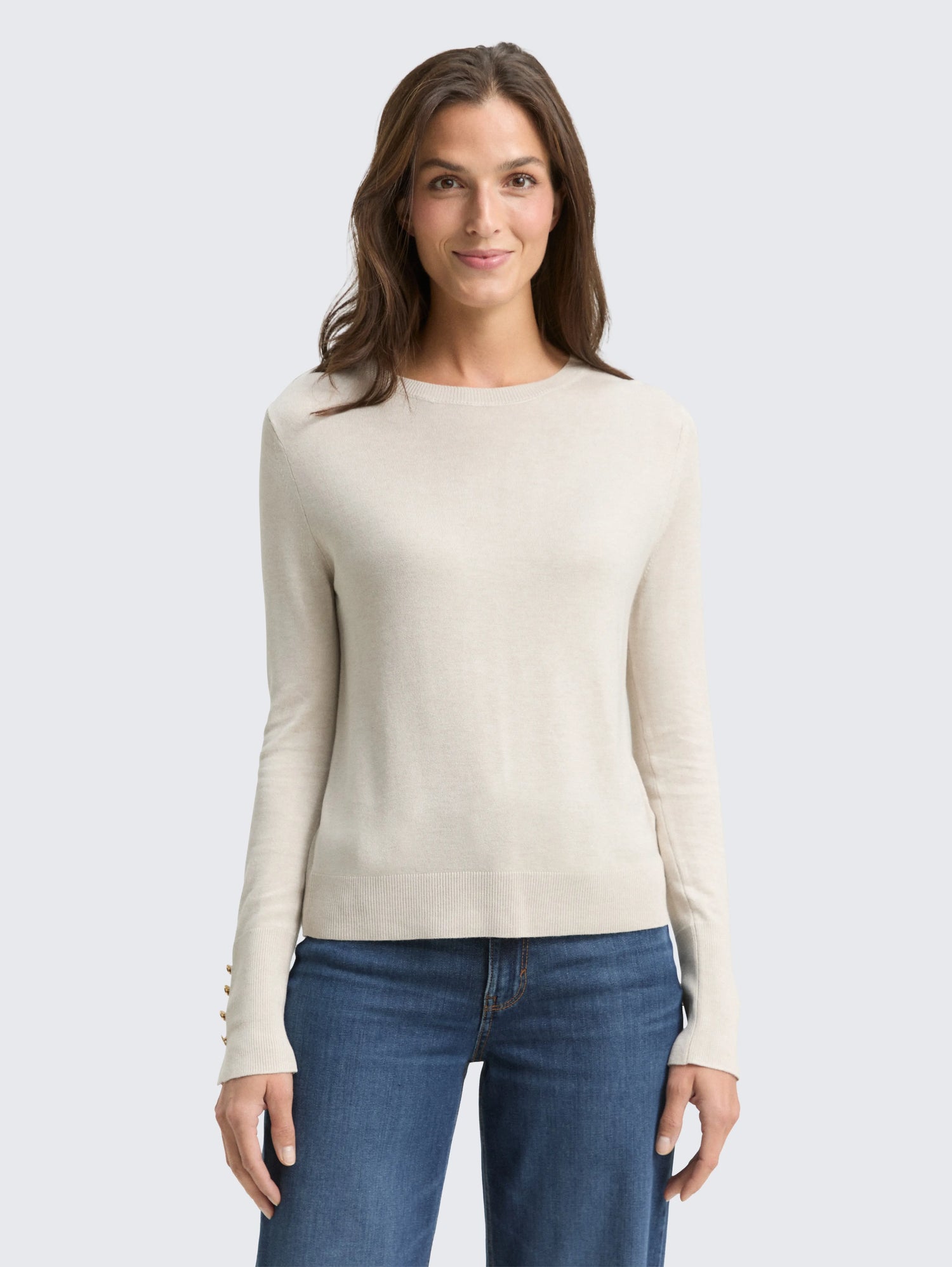 Tom Tailor_Gray_Knitted Jumper with Button Details_1049125_36844_02