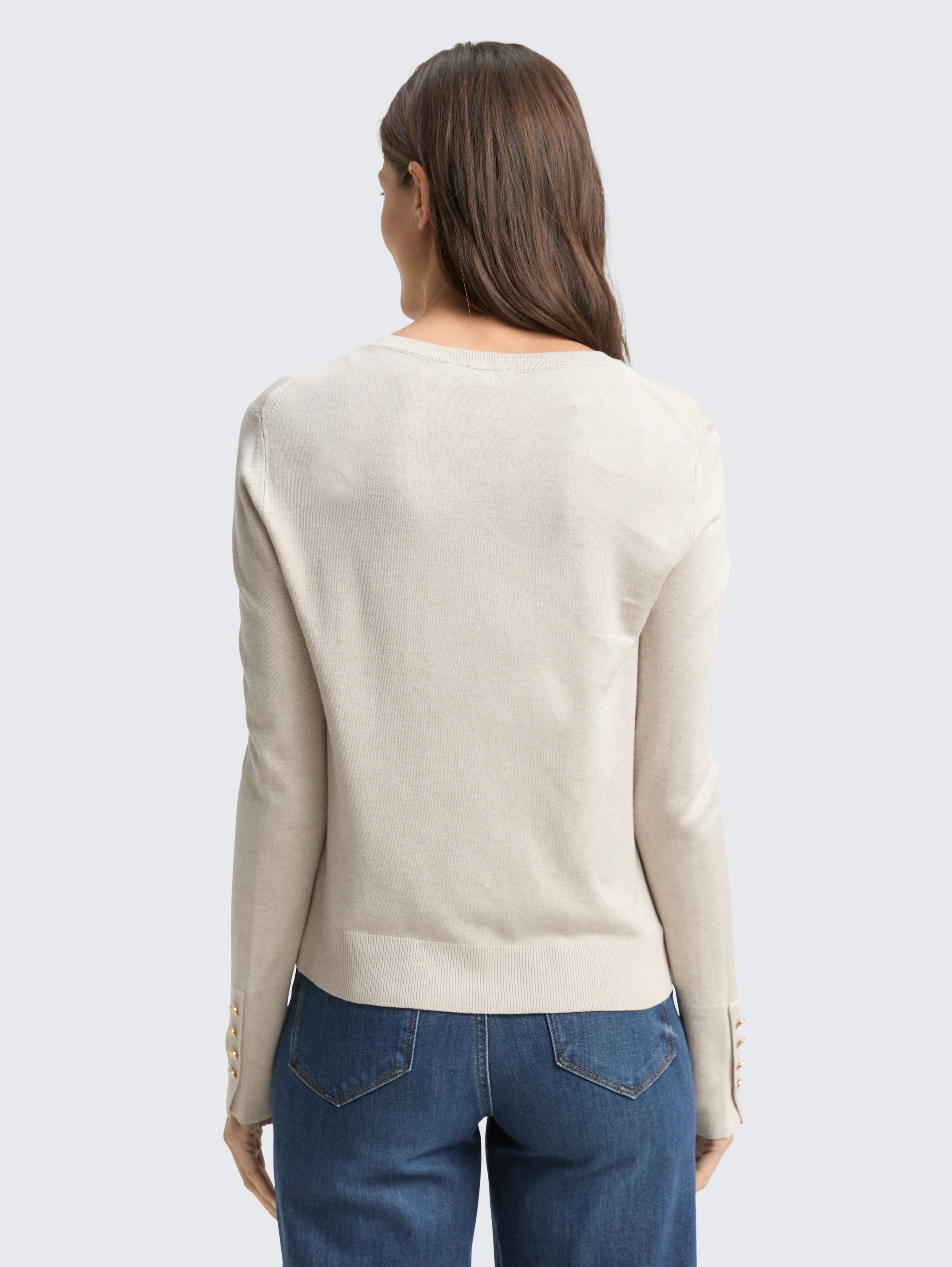 Tom Tailor_Gray_Knitted Jumper with Button Details_1049125_36844_03
