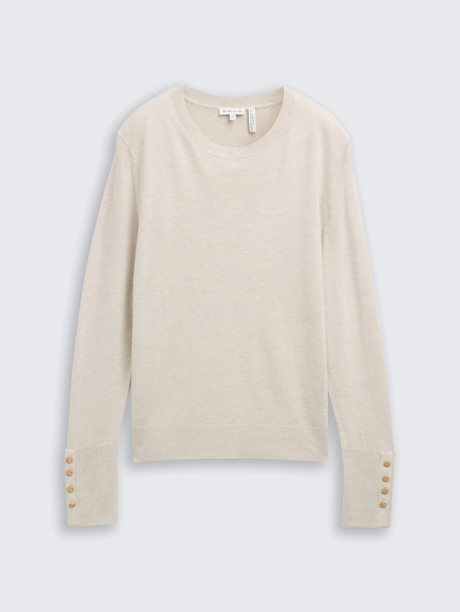 Tom Tailor_Gray_Knitted Jumper with Button Details_1049125_36844_04