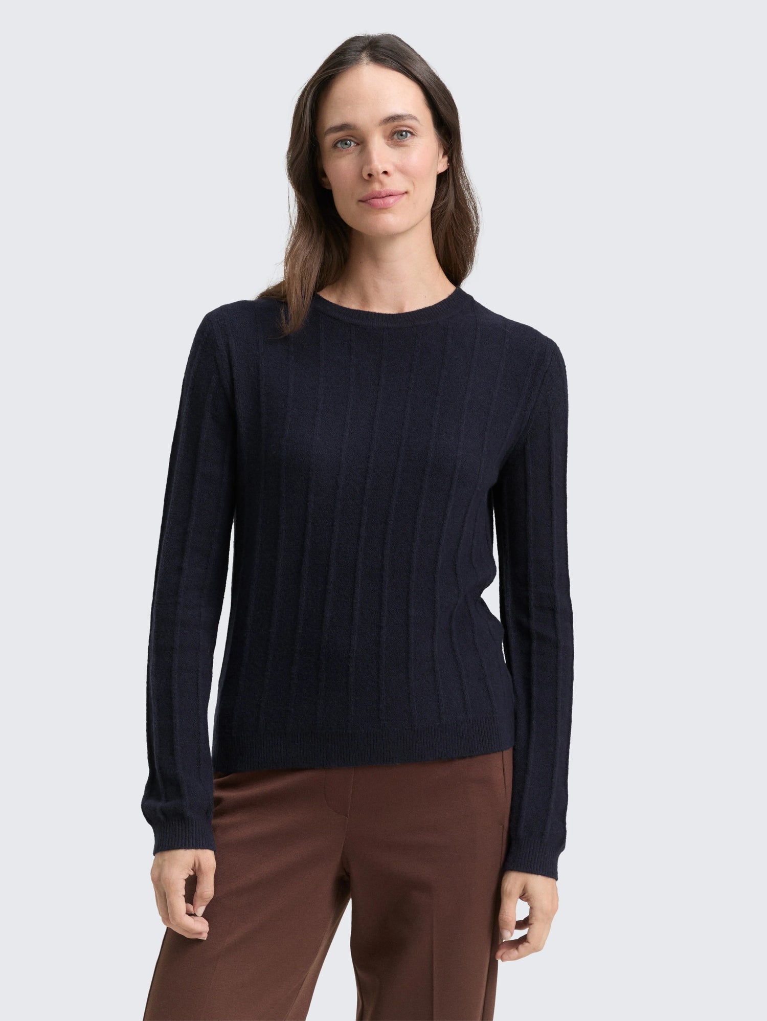 Tom Tailor_Gray_Rib Knit Jumper with Wool Content_1049129_10668_02