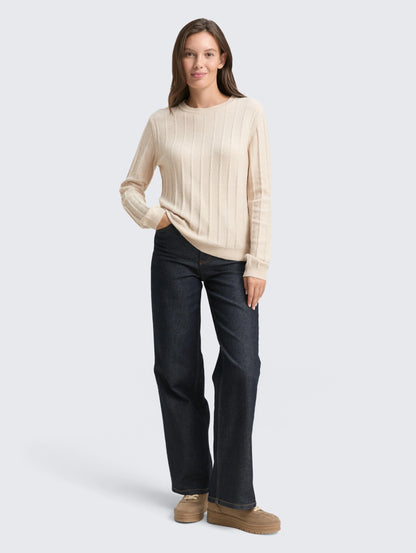 Tom Tailor_Gray_Rib Knit Jumper with Wool Content_1049129_36844_01