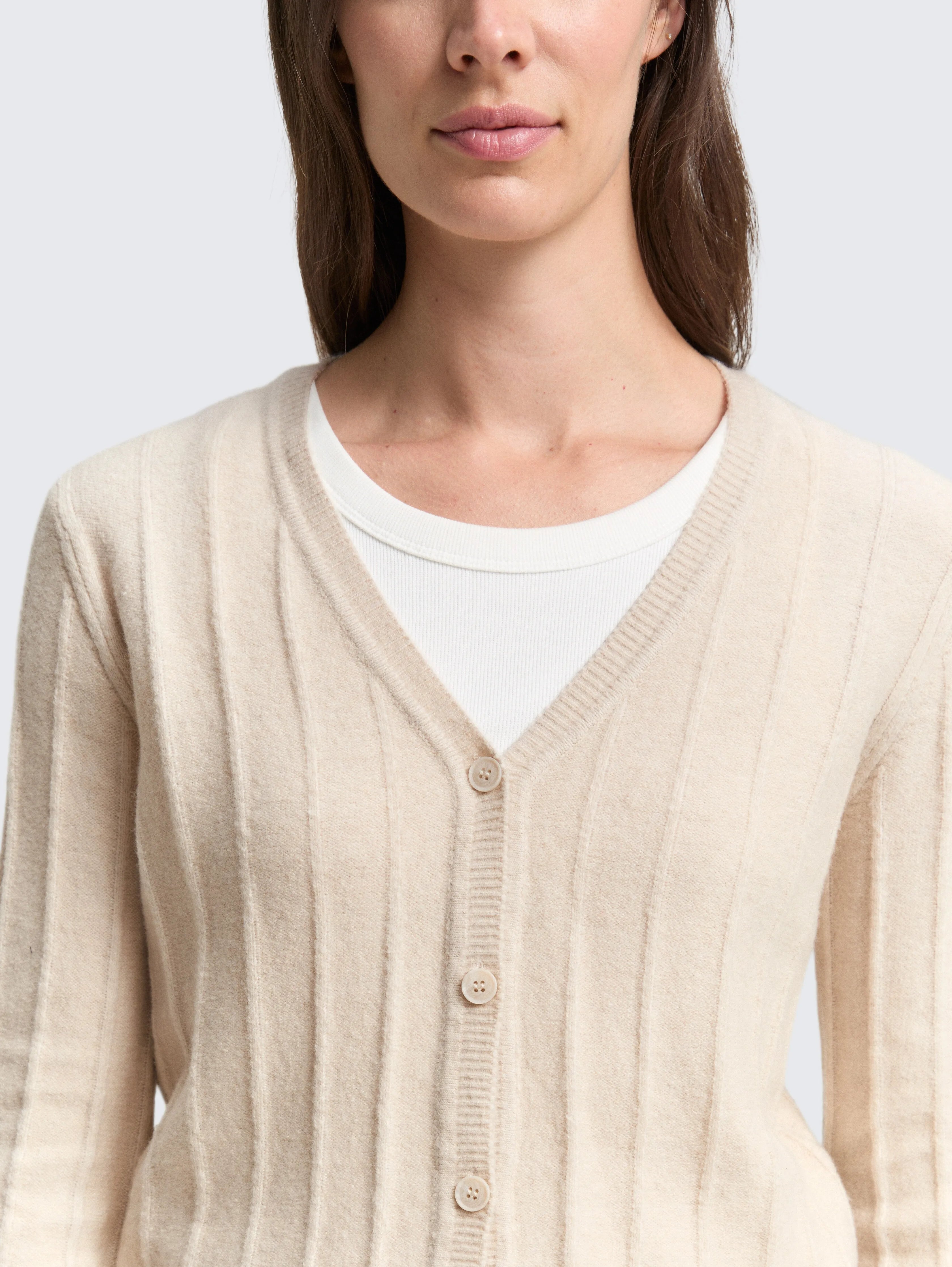 Tom Tailor_Gray_Ribbed Cardigan with Wool Content_1049130_36844_05