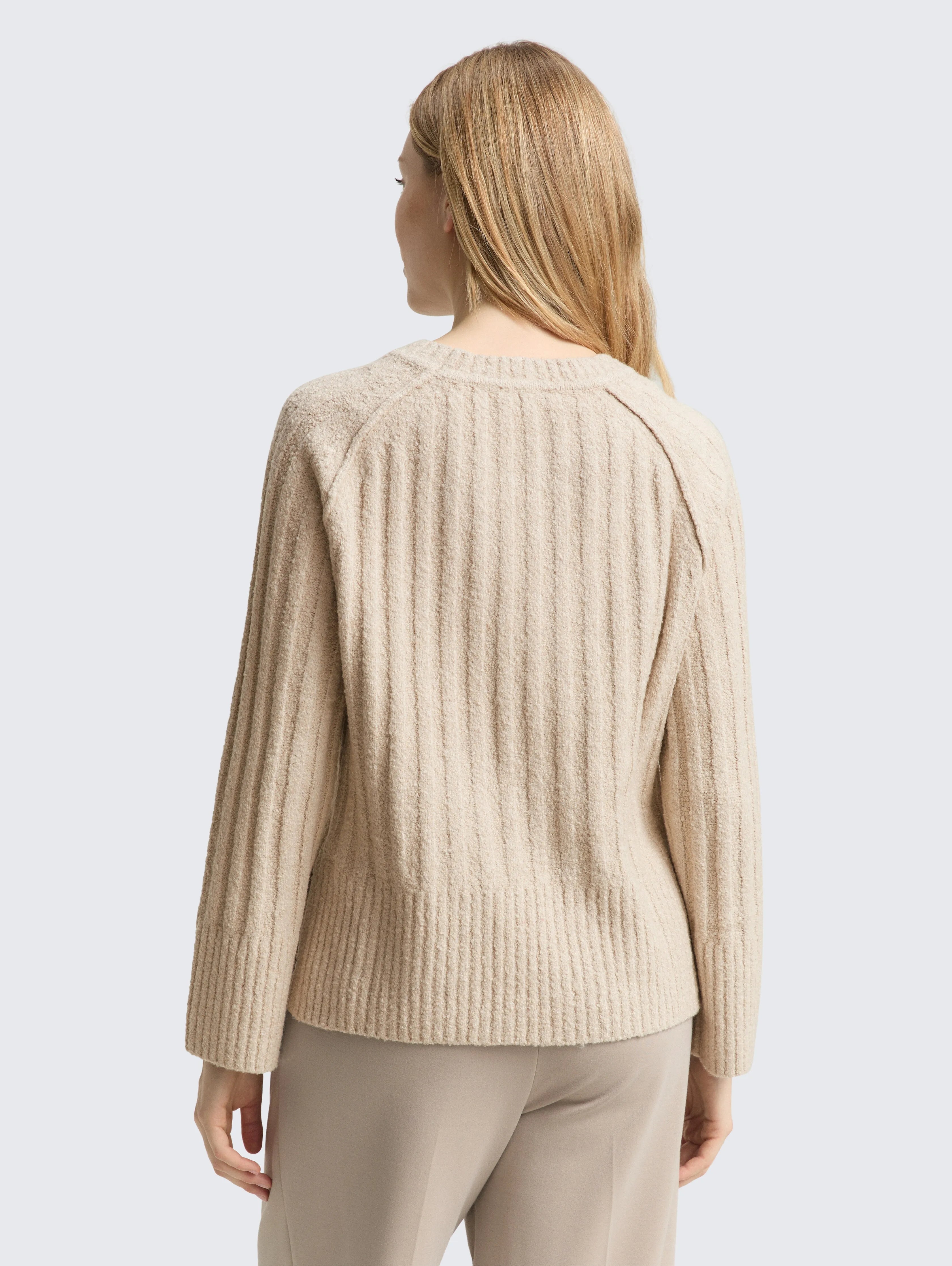 Tom Tailor_Gray_BouclŽ Knit Jumper with Wool Content_1049133_36844_03