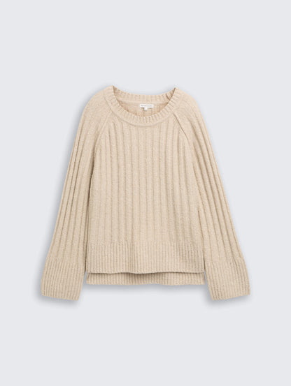 Tom Tailor_Gray_BouclŽ Knit Jumper with Wool Content_1049133_36844_04