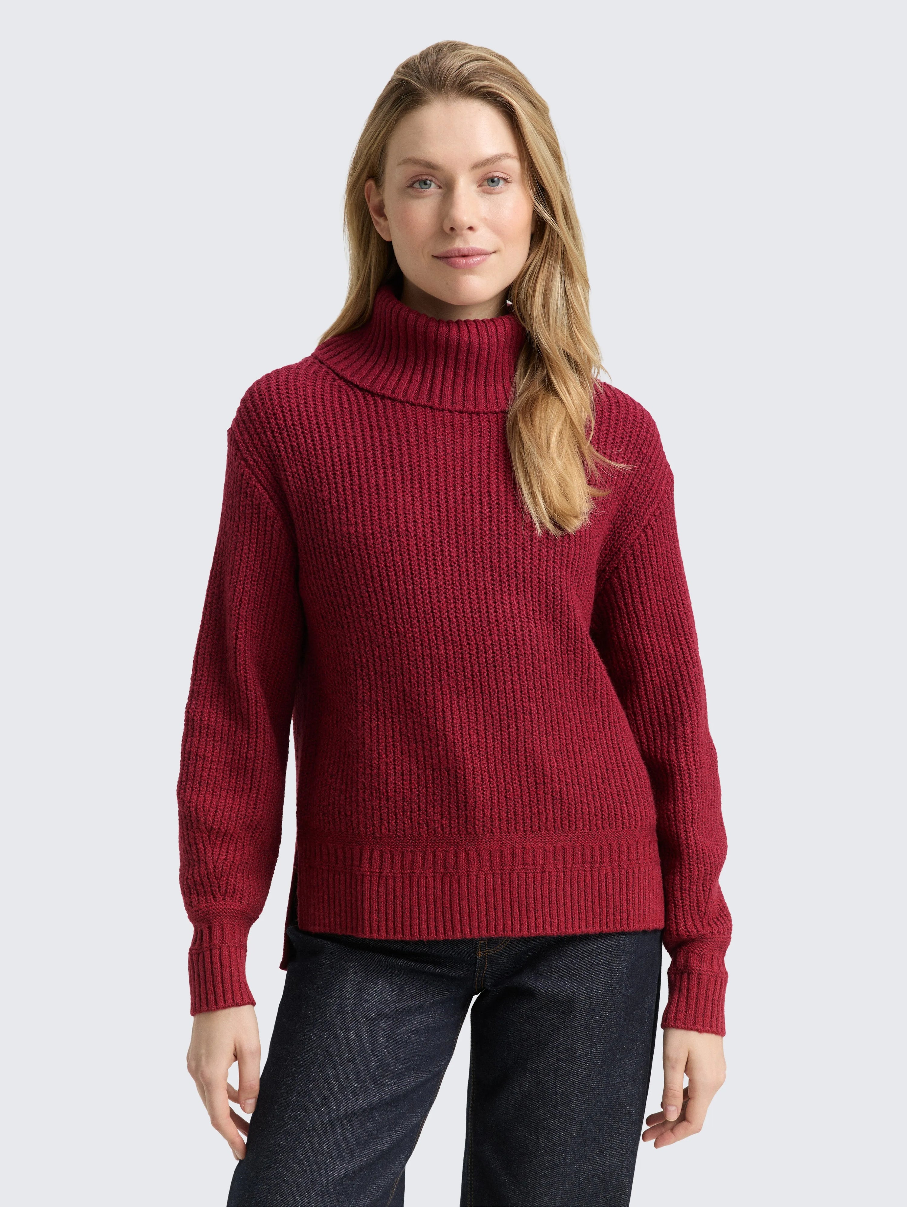 Tom Tailor_Gray_Loose Fit Turtleneck Jumper_1049137_39063_02