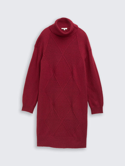 Tom Tailor_White_Loose Fit Knitted Dress_1049141_39063_04