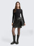 Tom Tailor_Gray_Leather-Look Mini Skirt_1049239_14482_01