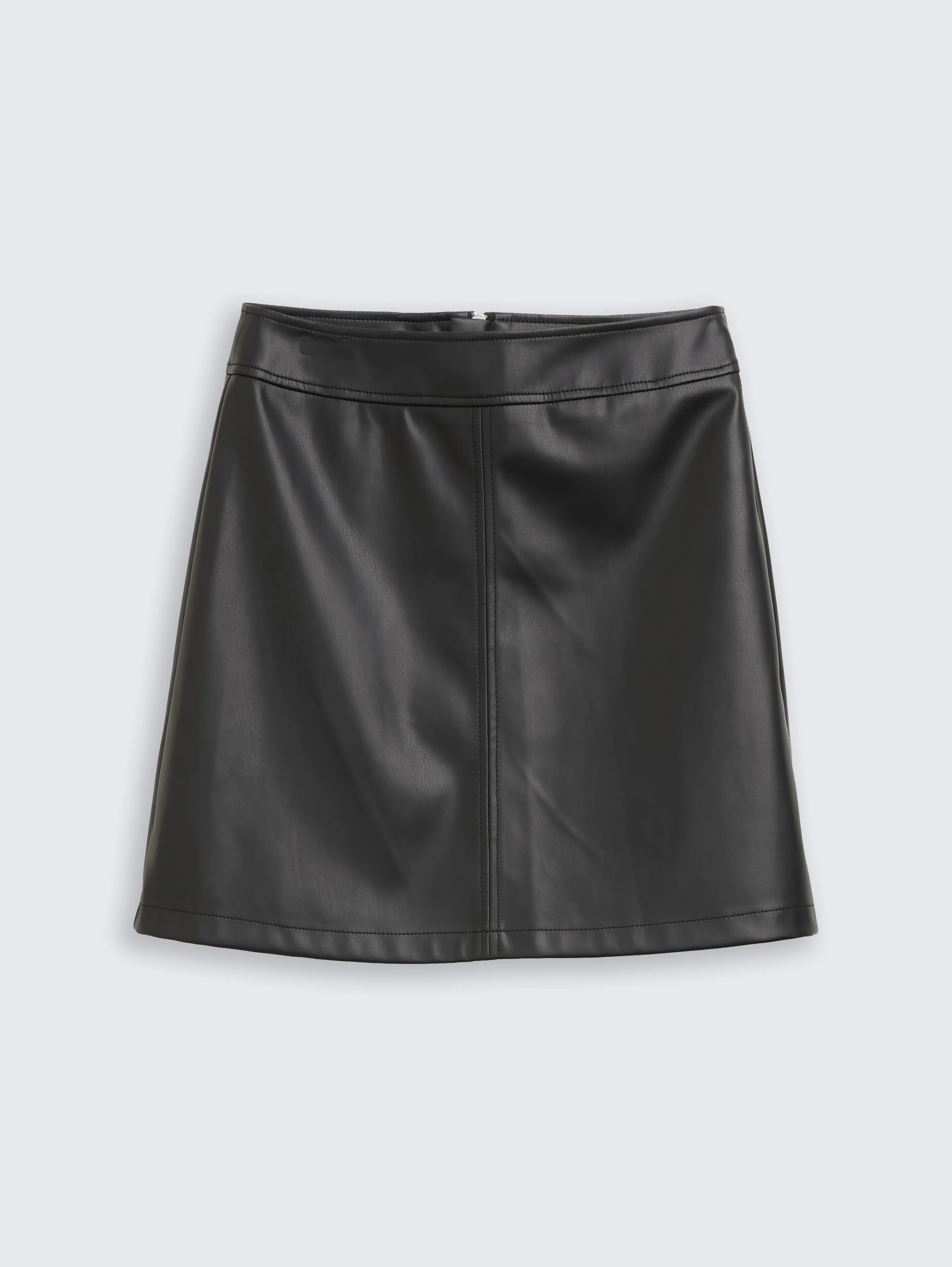 Tom Tailor_Gray_Leather-Look Mini Skirt_1049239_14482_03