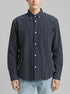 Denim Tom Tailor Navy Blue Stripe Men Relaxed Fit Cotton Shirt SKU: 1049377_39056 Image 00