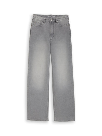 Denim Tom Tailor Clean Light Stone Grey Denim Women Ttlinou Wide High-Waisted Jeans SKU: 1049383_10212 Image 06