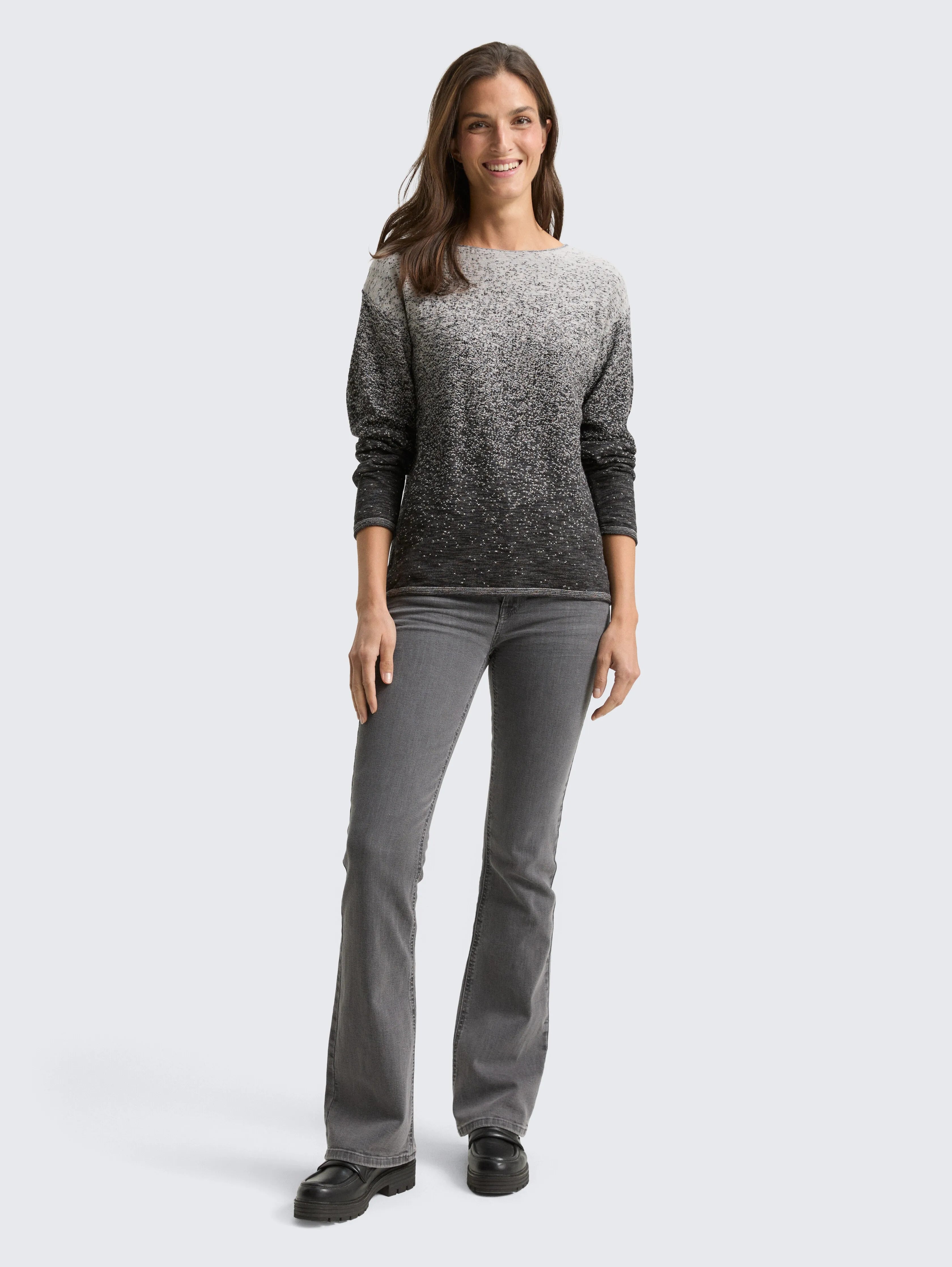 Tom Tailor_Gray_Loose Fit Knitted Jumper with Colour Gradient_1049487_36581_01