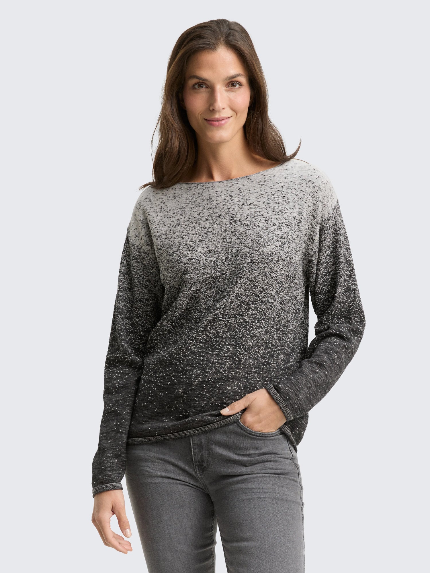 Tom Tailor_Gray_Loose Fit Knitted Jumper with Colour Gradient_1049487_36581_02