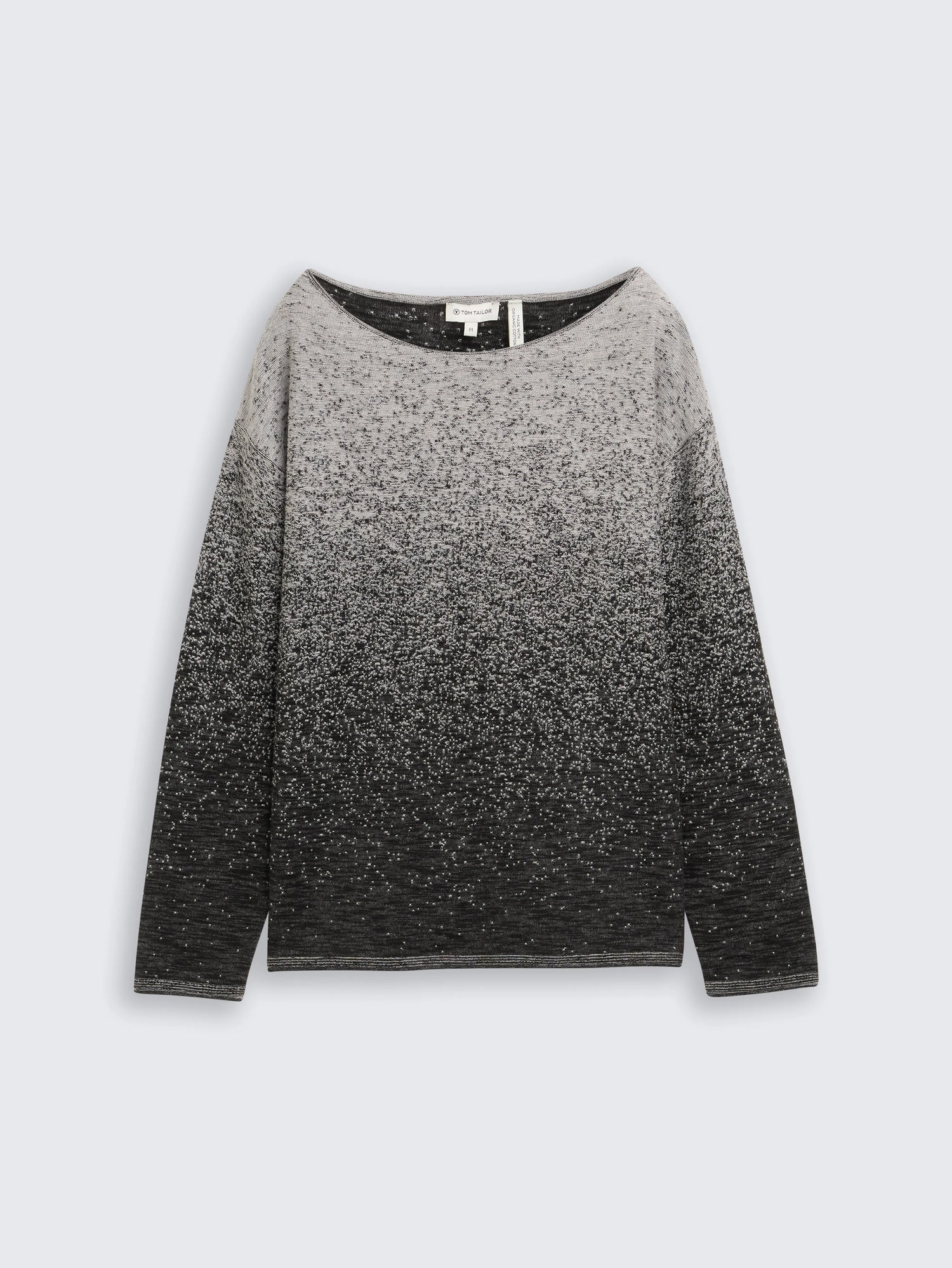 Tom Tailor_Gray_Loose Fit Knitted Jumper with Colour Gradient_1049487_36581_04